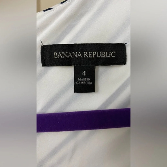 NWOT Banana Republic Wide-Leg Cropped Jumpsuit Size 4 White and Black Striped - Picture 11 of 12